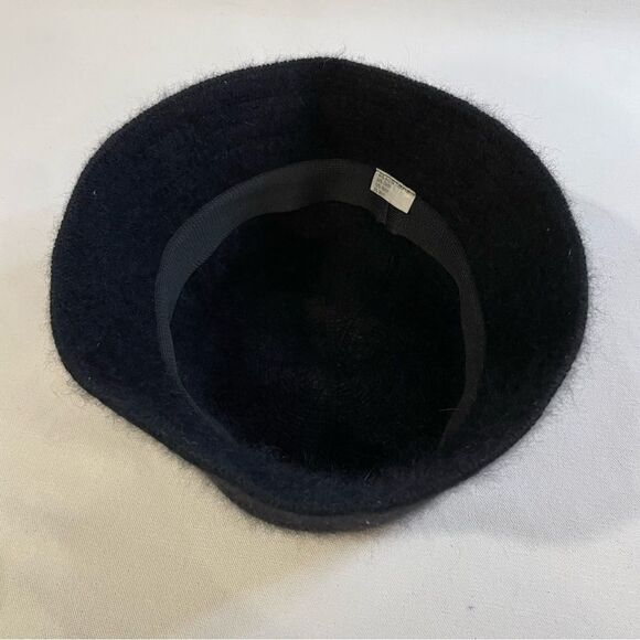 Wool Angora blend black bowler hat - Picture 5 of 5